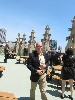 ATCA president, Jay Handelman, up on the roof.