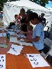 Busy copying Chinese symbols.