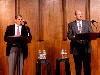 During his first campaign debating incumbent Mayor John Barrett, III.