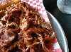  A detail of the pulled pork. 