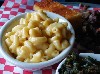 The mac and cheese lacked sufficient cheese. 