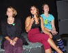 Taylor with performers Greylin Nielsen and Anna Partridge. 