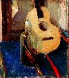 The 1914 Still Life with Guitar is in the collection of the PAAM.