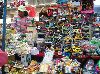 Stall stacked with goods to help fulfill a wish
