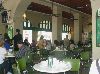 Inside the cafe.
