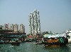 High-rise towers by the harbor