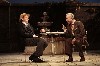 Jack and Harry (Phillip Goodwin) have a chin wag in the courtyard.