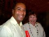 Governor Deval Patrick, a Berkshire resident, dropped by for opening night, with artistic director, Tina Packer, of Shakespeare & Company. Giuliano photo.