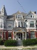 An Edwardian Eclecticism Style House with decorative ornamentation, North Adams, MA.