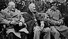 FDR at Yalta on February 4, 1945, with Churchill and Stalin before he died shortly after on April 12.