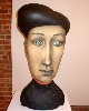 An odd hairdo.