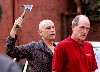 Osbourne is splitting hairs with Richard Jenkins as the gym boss Ted  Treffon who has been dragged into the blackmail scheme.