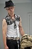 Randy Harrison as Lucky in Waiting for Godot at Berkshire Theatre Festival.