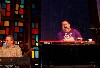 A duo of keyboards with Joe Krown on Fender and John Papa Gros playing Hammond Organ.