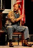 The violent and ignorant Bob Ewell (John Juback) falsely accused Tom of rape.