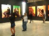 Images on monumental scale filled the gallery.