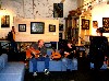 Fran and Lisa making music in Thor&rsquo;s loft.
