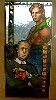 A stained glass piece by Debora Coombs at the North Adams Coop Gallery.