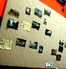 A view of images to be applied to the surface of the Newcastle painting.