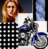 Another combination of motorcycle and babe in Road King.