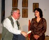 Discussing oral history.