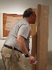 Davis&rsquo; sculptures seem to measure the human body, so Shawn Hill submits himself to measurement