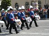 A band in the Oktoberfest parade