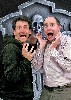 John Kuntz (l) and Neil A. Casey (r) camp it up in The Mystery of Irma Vep at Lyric Stage, Nov. 28 to Dec. 21.