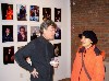 The artists Eric Rudd and Ling Ming Poliandro.