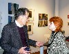 Art critic, Charles Bonenti, and artist, Astrid Hiemer.