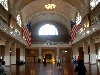 The Great Hall of Ellis Island where millions of immigrants were processed.