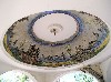 Painted fountain dome in Urla