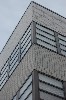 Simple geometric elegance of building brickwork and fenestration