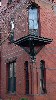 Unusual Bracketed Overhang Detail (Faux Balcony) Monmouth Street, Brookline, MA c. 1875.