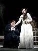 Ghermann (Ben Heppner) pleads his love for Lisa (Maria Guleghina). Photo by Ken Howard courtesy of the Metropolitan Opera.