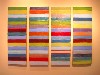 Stacked, Joanne Mattera�s lush stripes come in many shapes, sizes and colors