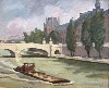 Barge on the Seine.