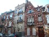 Ornate townhouses in Voluwe