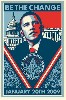 BE the CHANGE, Inaugeration poster, 2009