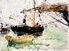 Before a Yacht, 1875, by Berthe Morisot
Watercolor over pencil on paper, 8 x 10 1/2 in

