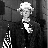 An insightful portrait of an American patriot by Diane Arbus.