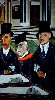 The WPA also supported leftist, Social Realists like Ben Shahn who painted "The Passion of Sacco and Vanzetti."