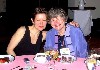 Mary Sherman with Mass Art President Kay Sloan at the gala dinner at the college.