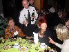 Delegates discussing international opportunites over dinner.