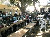 The new desks displayed during the dedication ceremonies.