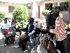 The drum ensemble inspired the dancers.