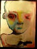 A loosely painted head.