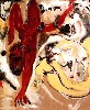 Don van Vliet,the former rock star, Captain Beefheart, also makes expressionist paintings.