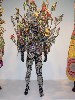 A fetish figure by Nick Cave at Jack Shainman.