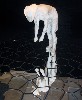A sculpture of a cocoa farmer was rumored to be made with the real thing.